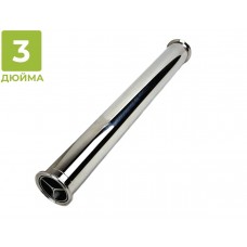 Царга под кламп 3" 50см с перегородкой 