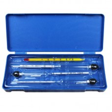 Набор ареометров АСП-3 (0-40, 40-70, 70-100) + термометр (в пластиковой коробке)
